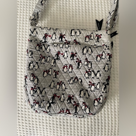 Vera Bradley Quilted Penguin Print Shoulder Bag - Picture 14 of 16